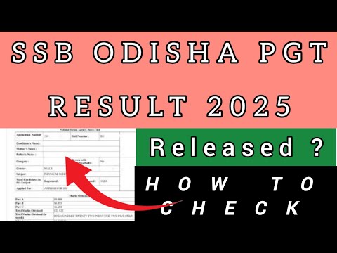 SSB ODISHA PGT