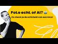 Foto echt of AI? Gebruik deze Checker (gratis) #AI #foto #Robinotof