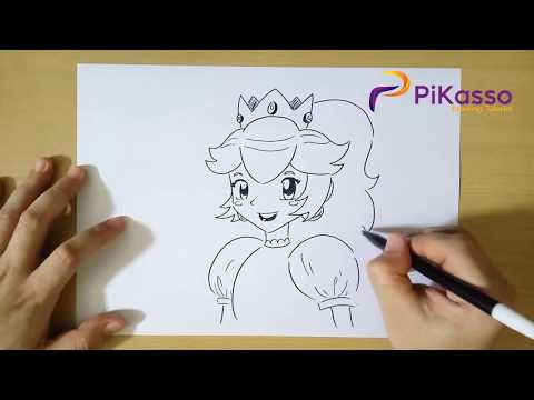 How to Draw Princess Peach step by step