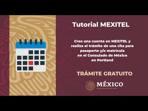 Crea una cuenta en MEXITEL y tramita una cita para pasaporte, matrícula o INE