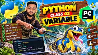 03. | Variables, print() & f-Strings in Python |Bangla| Python for Beginners 🐍|ADIB