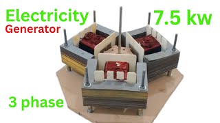 I make 220v electricity generator 7 5 kw three phase transformer energy