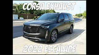 CORSA Exhaust Install on our 2022 Cadillac Escalade Sport! SOUNDS WICKED!!