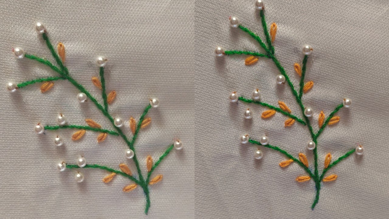 Hand Embroidery creative ideas/ very easy Allover design trick/ beautiful stump work