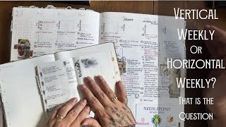 📖 Vertical vs Horizontal Planner Layouts | Weekly Spread Comparison