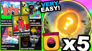 GETTING x5 SUPER EASY Connection Egg Badges! (ROBLOX THE HATCH EVENT)