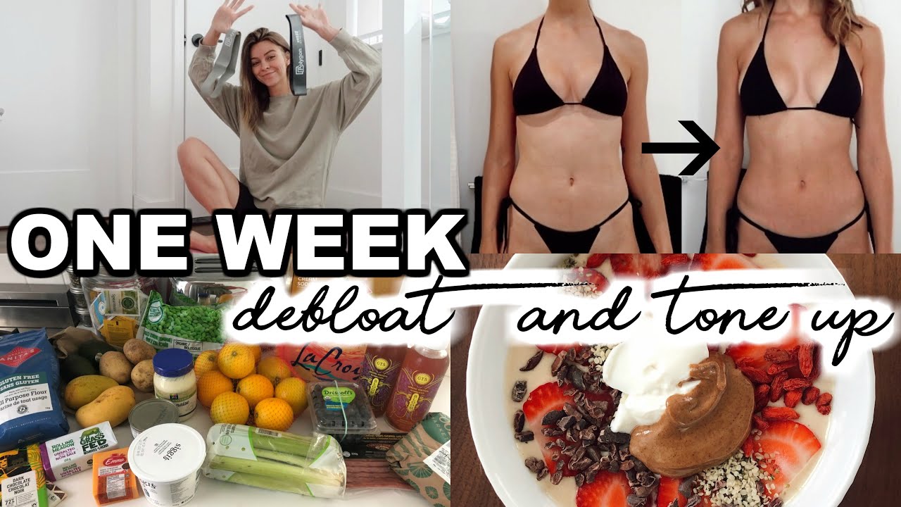 One Week Body Transformation | De-bloat and Tone Up