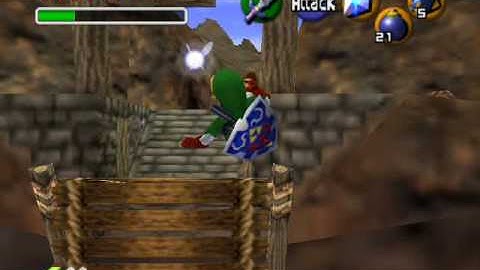 Gerudo Valley Bridge Skip without Hover Boots (5 Bombchus)