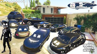 GTA 5 - Stealing Marshmello's Luxury Cars With Franklin! | (Real Life Cars #44)
