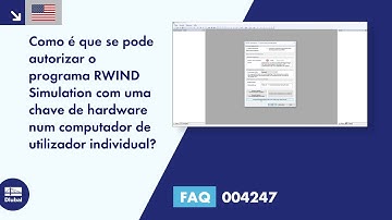 [EN] FAQ 004247 | Como é que se pode autorizar o programa RWIND Simulation com uma chave de hardw...