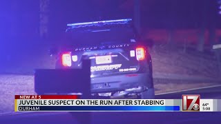 Durham juvenile on the run after stabbing