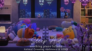 Sleep Aid / Sleepover in Isabelle's Dreamy House🌛 Soothing Piano music playlist & Fireplace Ambience