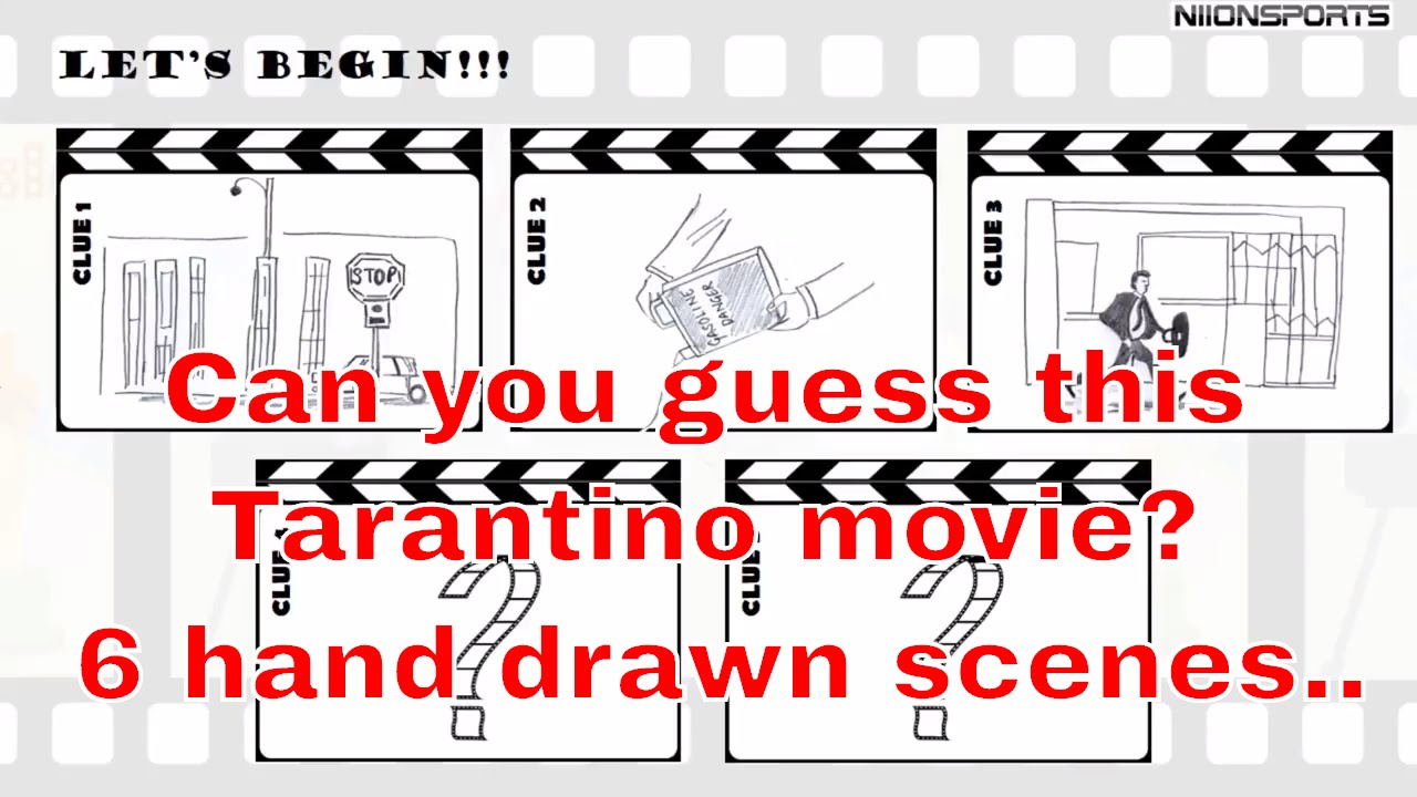 overvælde heldig grund Part8] Can you guess this Tarantino movie? 6 clues.. 6 hand drawn scenes..  [Answer in desc] - YouTube