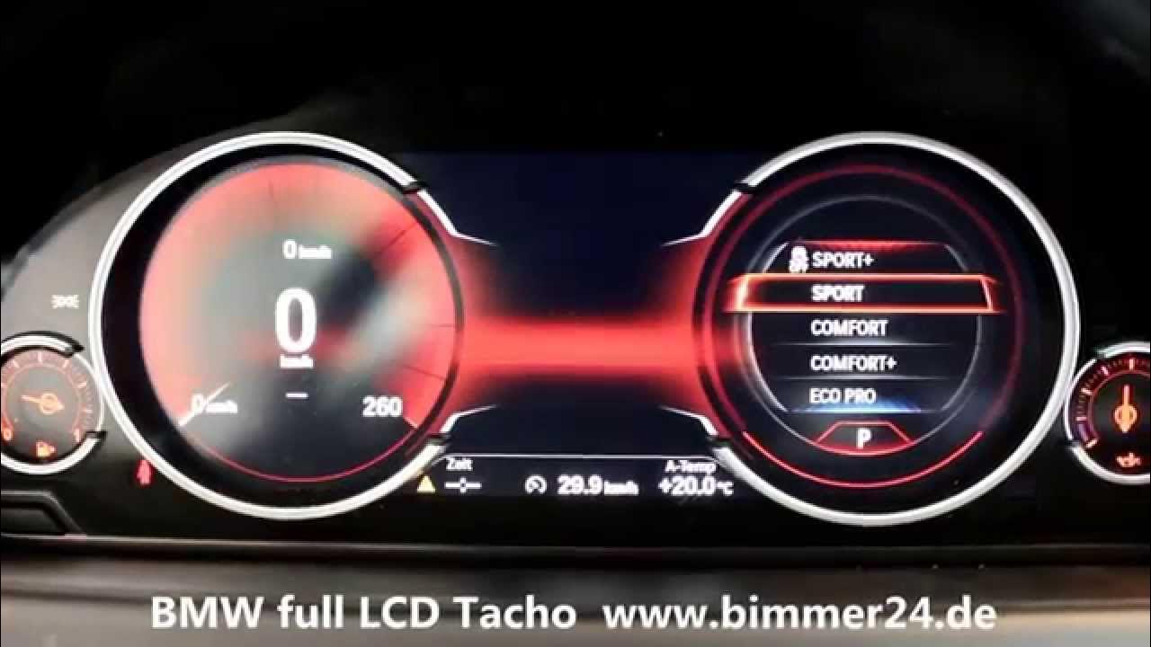 BMW F01 F10 F13 F15 FULL LCD KOMBI Tacho 6WB Black Panel