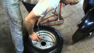 how to put a tube in a tubeless tire