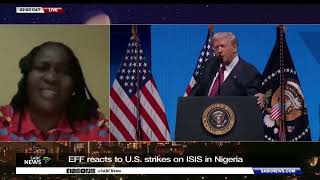 Download Lagu EFF reacts to US strikes on ISIS in Nigeria MP3