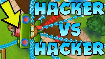 HACKER VS HACKER :: 100x HYPERSONIC 0-0 MONKEY ACE VS HACKER | Bloons TD Battles