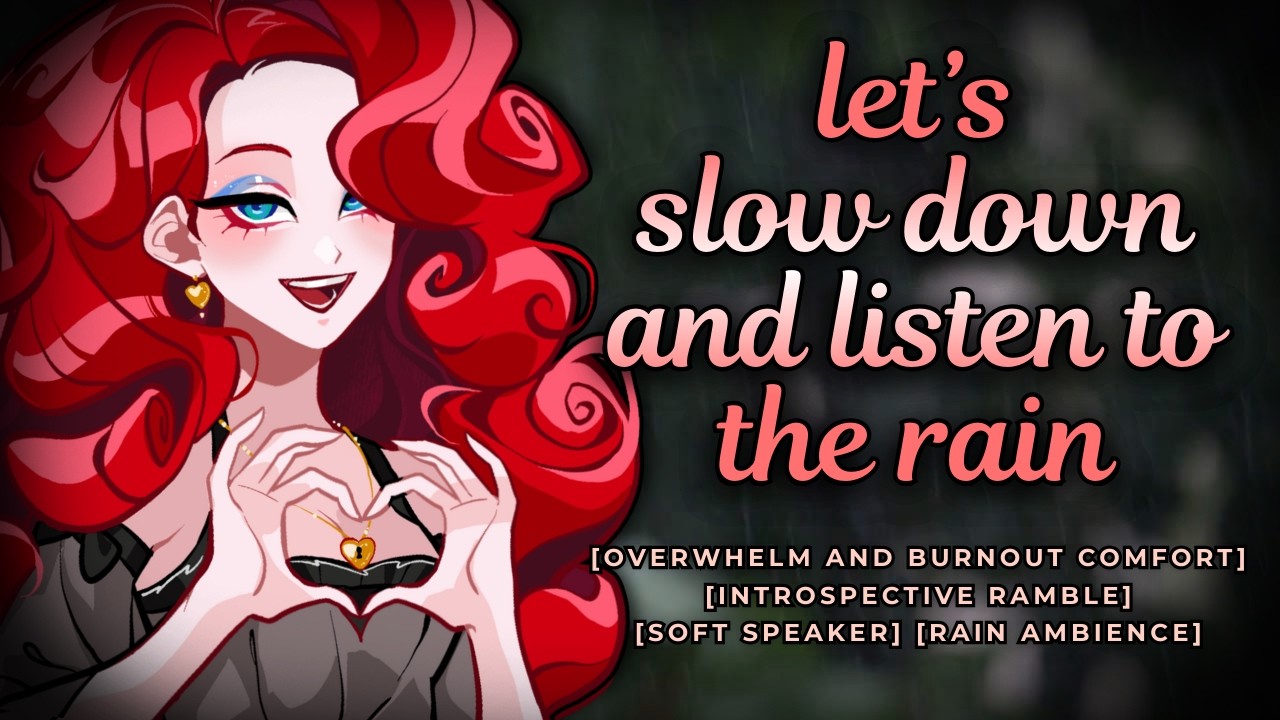 Let's Slow Down | Partner Rambles to You | Comfort for Burnout & Overwhelm | F4A RP with Rain Sounds
