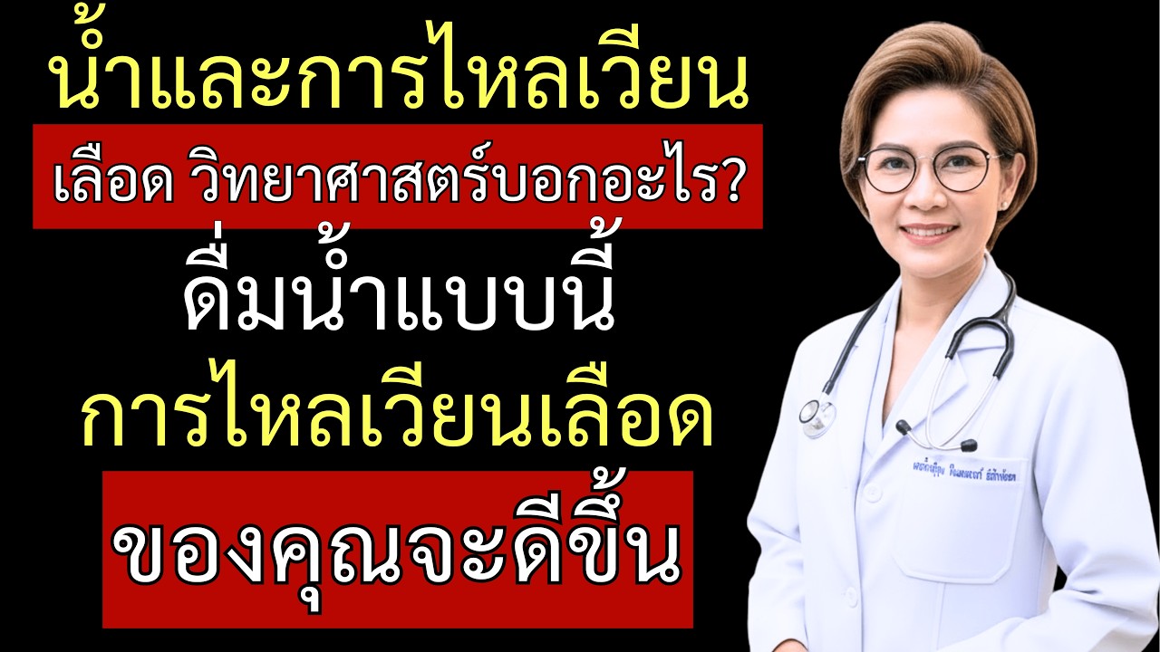 คู่มือวิทยาศาสตร์: การดื่มน้ำและการไหลเวียนเลือดหลังอายุ 70 ปี