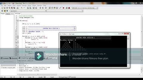 Looping Pola Segitiga | Pemrograman C++
