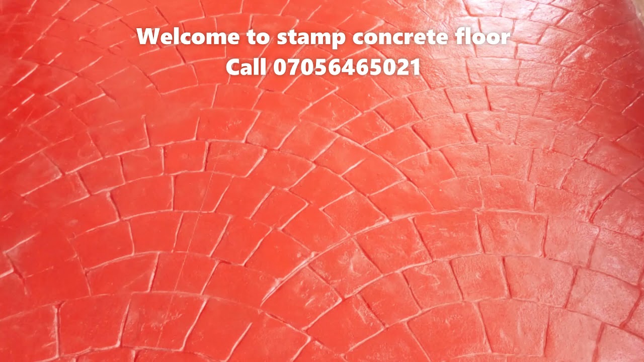 Stamp concrete floor