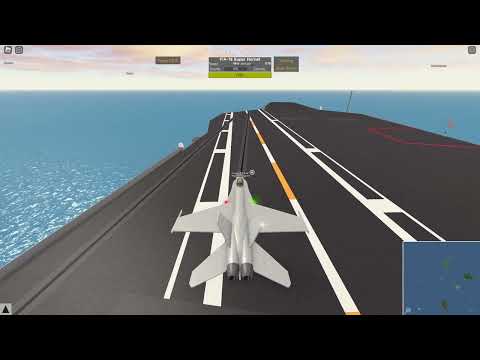 How to catapult launch and land on the USS Carrier! || PTFS Roblox