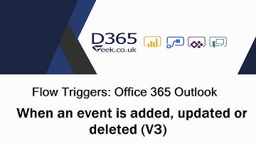 Microsoft 365 Outlook Triggers: When An Event Is Added, Updated Or Deleted (V3)