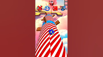 Crossing the NO-MISTAKE Bridge with NEW Ball Skin! Going Balls Extreme #Shorts #Goingballs