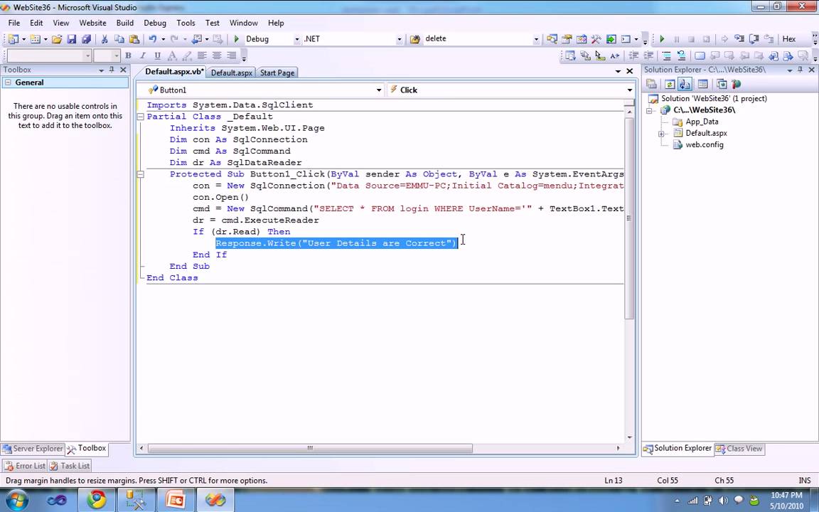 login page in asp vb www mendublog blogspot com youtube workschedule net log in
