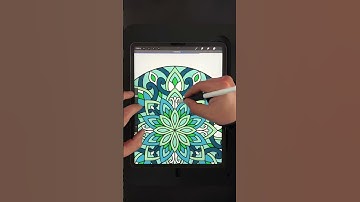 Digital Mandala Art |Coloring| Procreate Drawing On iPad Pro #shorts #art #mandala