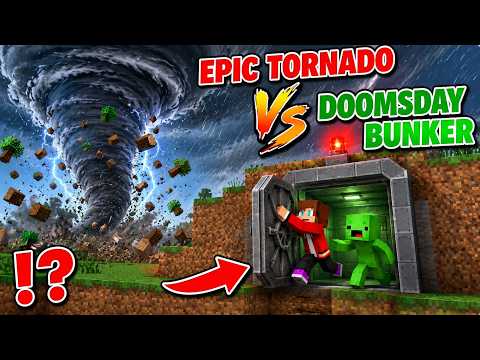 EPIC TORNADO VS DOOMSDAY BUNKER! MINECRAFT