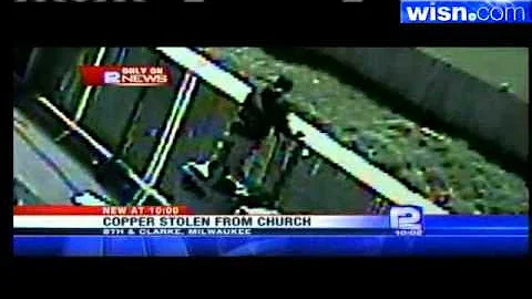 Man Caught On Tape Stealing Copper From Church