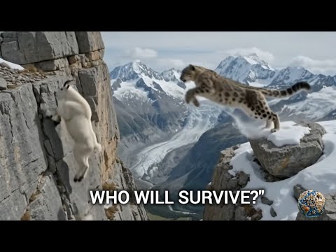 Snow Leopard vs Mountain Goat | The Ultimate Cliff Survival Documentary (4K Wildlife)
