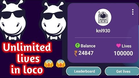 How to get loco unlimited lives proved|| How to get unlimited live in loco||how to win on loco||