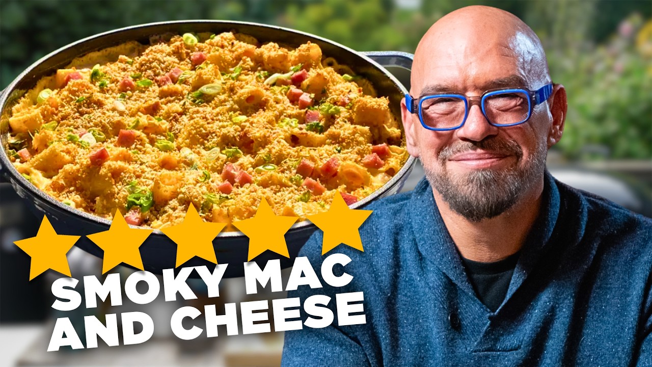 Michael Symon’s Smoky Mac and Cheese 🔥🧀 | Symon’s Dinners Cooking Out