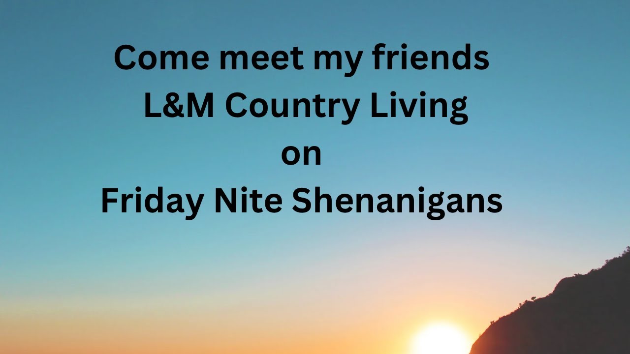 Come Meet My Friend s L M Country Living Friday Nite Shenanigans come-meet-my-friend-s-l-m-country-living-friday-nite-shenanigans