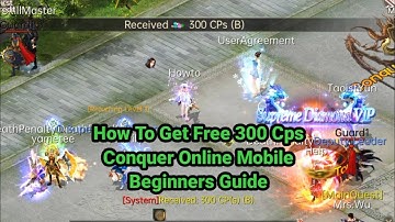 Conquer Online Mobile For Beginners | Free 500 Cps(B) | How To Level Up Fast!
