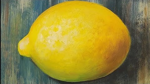 How to Paint a Lemon - Acrylic Painting LIVE Tutorial