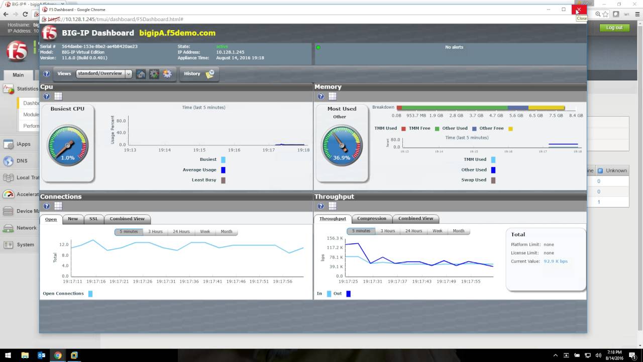 F5 Basics - Interface Tour and Critical Admin Tasks
