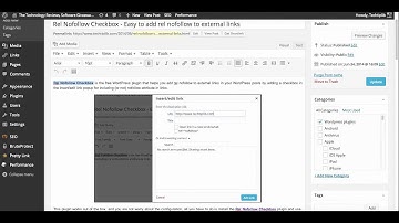 How to add rel nofollow links with Rel Nofollow Checkbox plugin_techtiplib