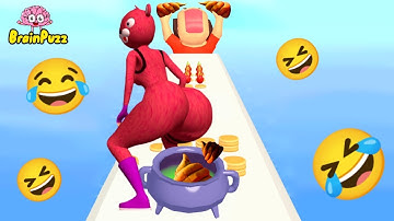 PanCake Run VS Twerk Run - All Gameplay RELAXING VIDEOS Mobile Game PRO Walkthrough ios Android