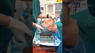 Intubation inside surgery room #generalanesthesia #intubation #rhinoplastysurgery #surgeryday