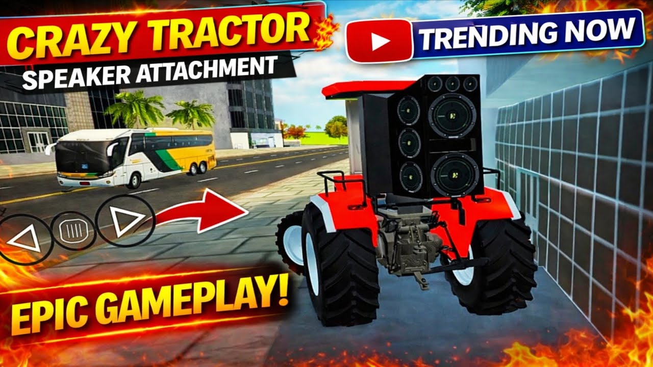 Tractor Pe DJ Speaker 😱 | City Mein Full Masti GameplaySpeaker Wala Tractor 🚜🔊 | Sab Kuch Hil Gaya!