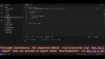 How to fix error while using SVG in React with Vite (uncaught syntax error)