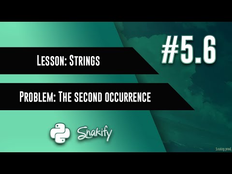 5.6 The second occurrence