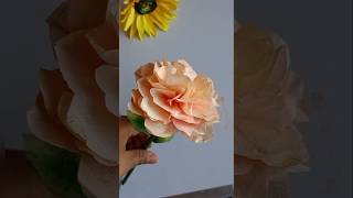 tissue paper flower 🌷|| paper craft #shorts #viral #art #diy #craft