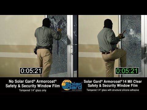 Solar Gard® Armorcoat® Safety Film: School Intruder Test