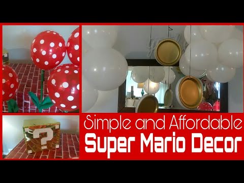 Como hacer un Arco de Globos - 🍄 Decoración Mario Bros 🍄- Super Mario  Balloon Garland 