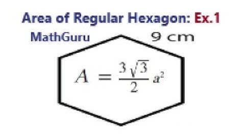 Area of Regular Hexagon | 2D Shapes