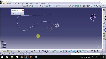 circle conic  commands for shape design in #catia part 2